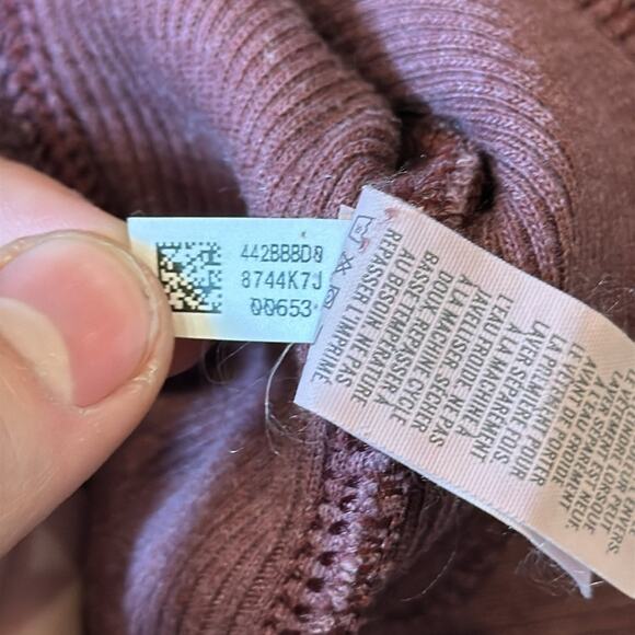 NWT Aerie Good Vibes Oversized Side Slit Purple Sweatshirt Size L - Picture 9 of 10